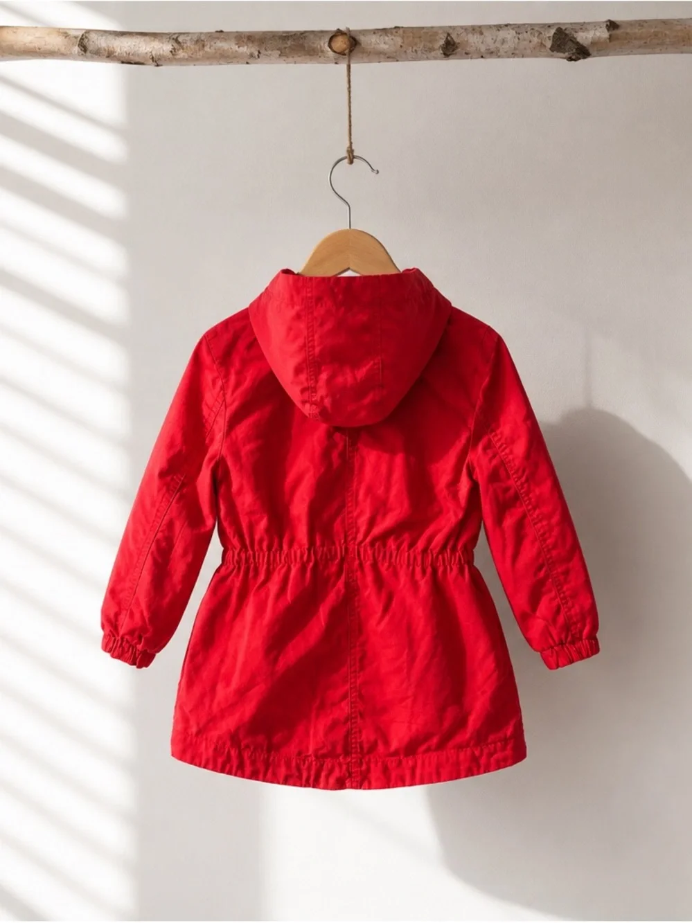 H&M Kids Red Hooded Jacket with Front Pockets